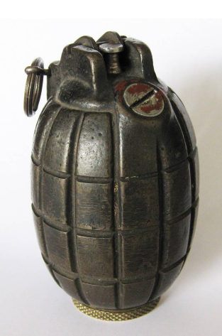 Mills bomb type hand grenade